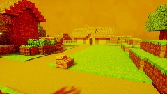 Minecraft realistic summer day village