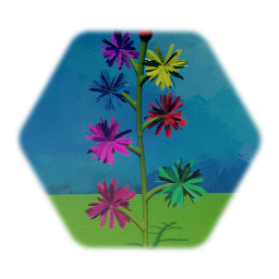 Childhood Marker Flower (Colorful Multi-Pom)