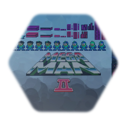 Mega Man 2 Title Sprites