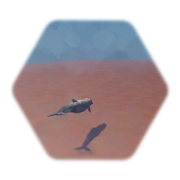 Dolphin puppet with sonar