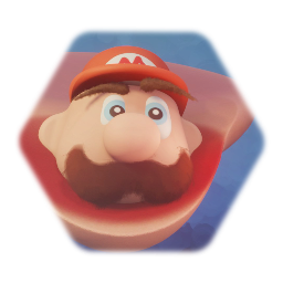 Mario screams (w/mustache)