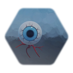 Remix of Realistic eyeball with moving tentacles