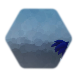 Playble Modern Sonic The Hedgehog CGI Model