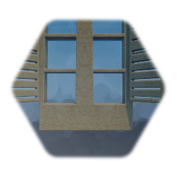 Window with shutters