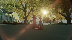 Toy Stunt Bike. Spring.