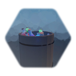Barrel with potions