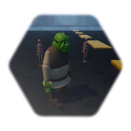 Shrek spooks the peasants (pointless game)