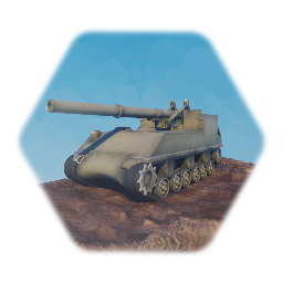 WW2 Tank - M40 Gun Motor Carriage - Model only, no physics