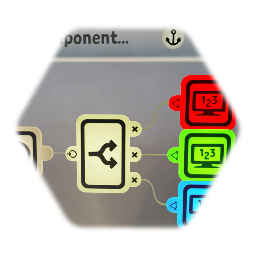 3D Vector Component Value Display