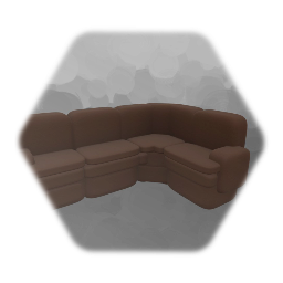 Brown sectional