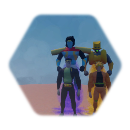 Jotaro and DIO fight show case/じょたろあんっぢおふgh