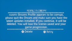 Remix of LBP3 Profile Corrupt Error
