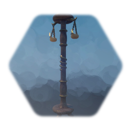 Oil Lamp Stand, Wood with Snake