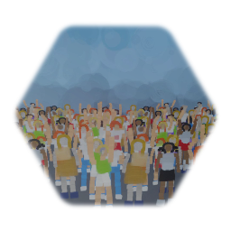 Crowd wall with kills logic