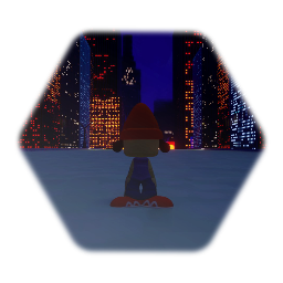 PaRappa Town downtown - PaRappa the Rapper