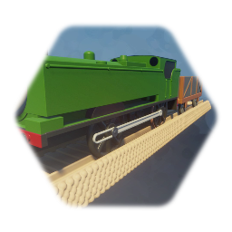 Trackmaster duck with S. C. Ruffey