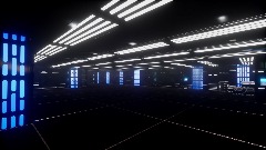 Death star corridor, interior and control room