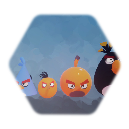 The birds from Angry birds hatchery island