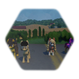 New York City Map little pony & Godzilla & Gamera