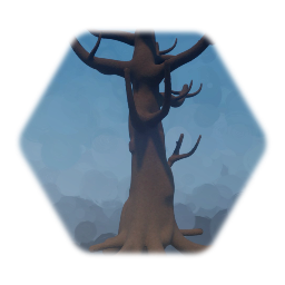 Knotted, swollen Tree Trunk