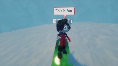 Melanie and tangle scenes: tha Winter fun scene