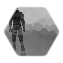 Solid snake with scuba gear