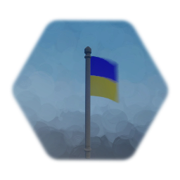 Waving Ukrainian Flag