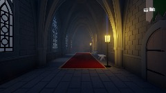 Hogwarts Corridor Night