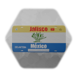 Jalisco, Mexico License Plate