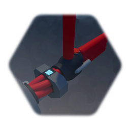 Steve's wrist mounted flamethrower