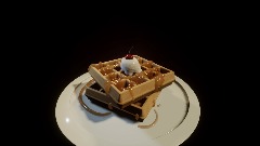 Belgian Waffles Floating In Space