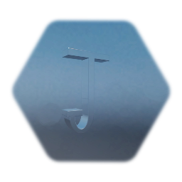 "J" (one block) metal letter