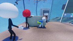 Ethan trys to distract the guard