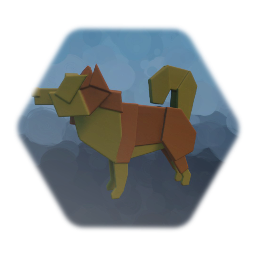 Origami Sheep Dog