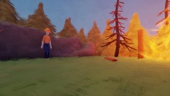 As the farmer watches