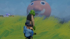 Shrek Runs From Police