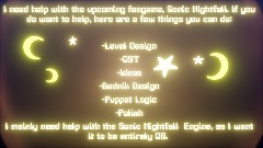 Help Wanted for Sonic Nightfall