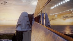 SpaceX Dragon at Dawn