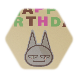 Bob-shaped Birthday Cake