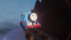 Thomas going up a hill
