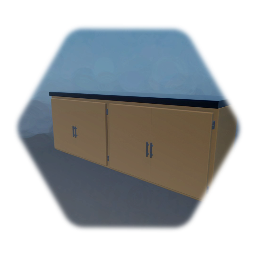 Simple Kitchen Cupboards with Work Surface