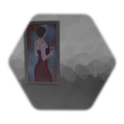Lady glass Picture Frame