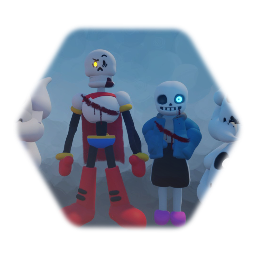 Undertale sans and Papyrus fight phase2