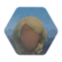 Blonde Hair Sculpted Medium Length With Part