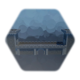 Plain Grey Trimmed Castle Wall, Low Gate