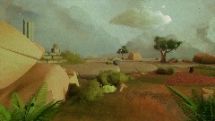 Sunny rain landscape