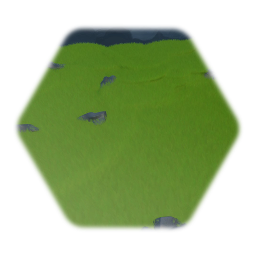 Large grassy terrain plate