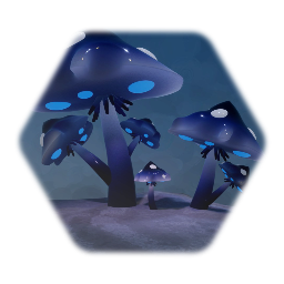 Mushroom blue night