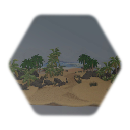 Ocean Beach Tropical Sand Path Tile