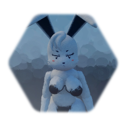 ウサギの女の子パペット